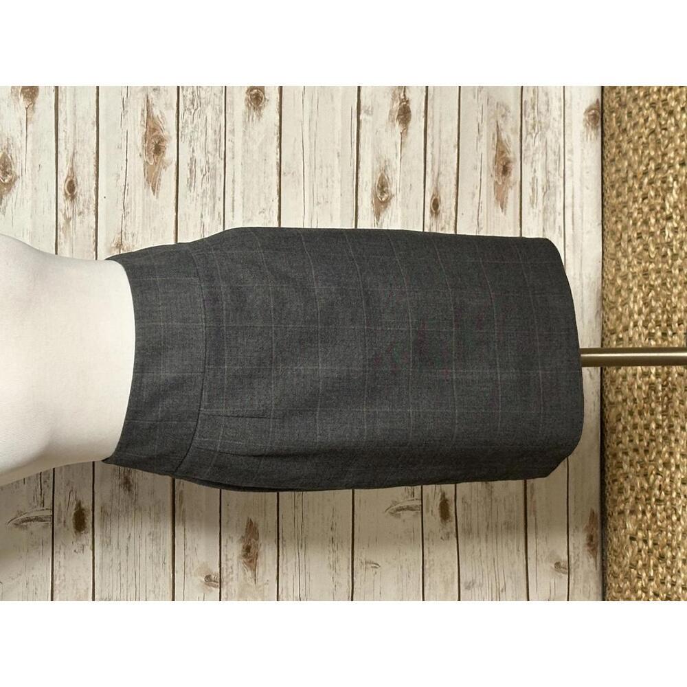 Banana Republic classic office siren gray windowpane pencil skirt Size 8 - Picture 1 of 5